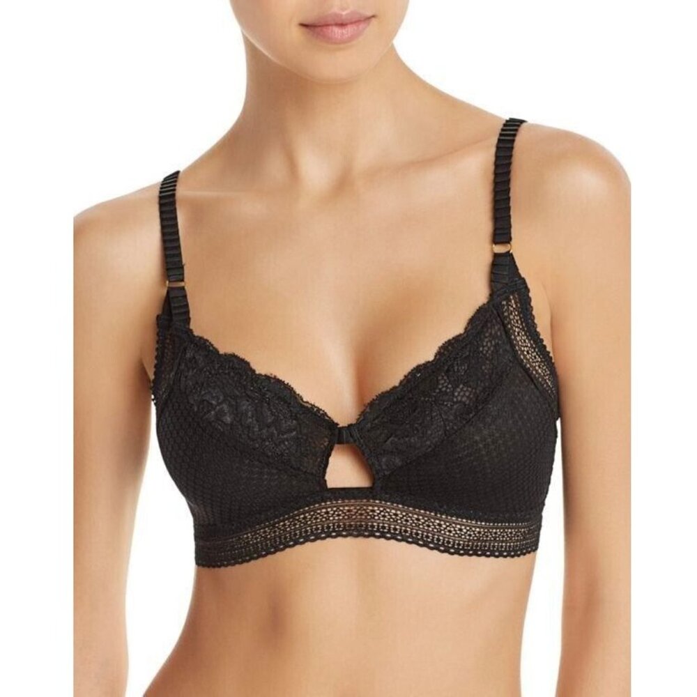 SOLD NWT Honeydew Intimates Charlotte Bralette S Black Mesh Lace